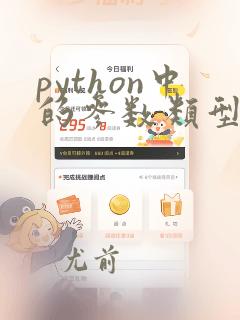 python中的参数类型