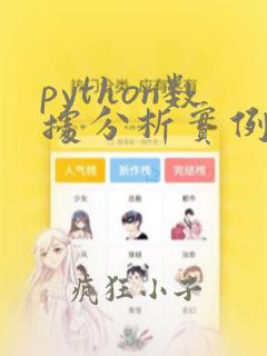 python数据分析实例