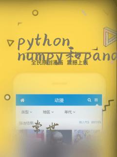python numpy和pandas库的区别