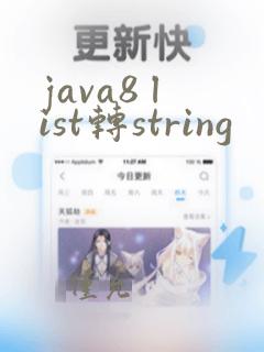 java8 list转string