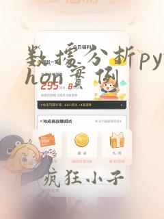 数据分析python实例