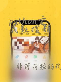 python定义数据类