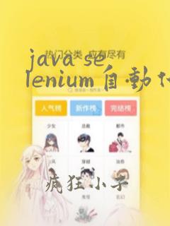 java selenium自动化测试