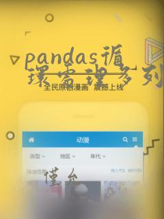 pandas循环处理多列数据
