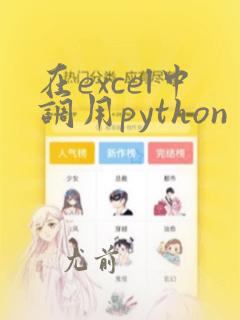 在excel中调用python