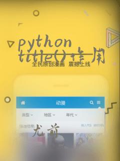python title()作用