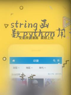 string函数python用法
