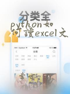 python如何读excel文件