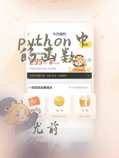 python中的函数