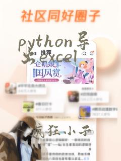 python导出excel