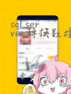 sql server转换数据类型