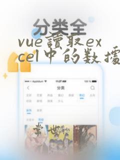 vue读取excel中的数据