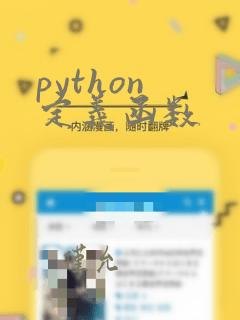 python 定义函数