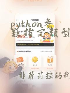 python参数指定类型