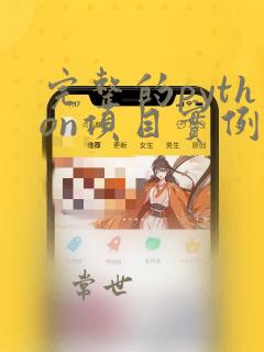 完整的python项目实例