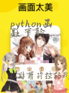 python函数实验