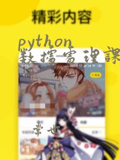 python 数据处理课程