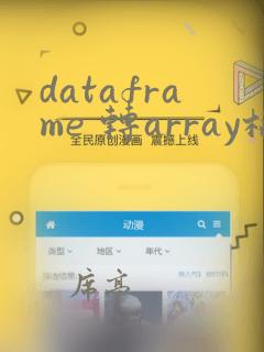dataframe 转array格式