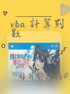 vba 计算列数