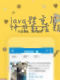 java体重用什么数据类型