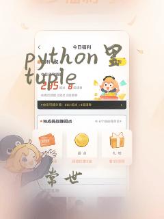 python里tuple