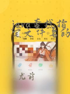 java查找指定文件名的文件