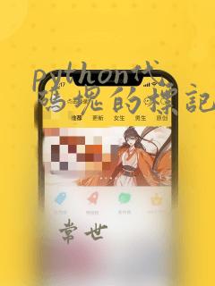 python代码块的标记