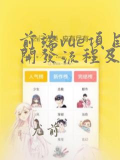 前端vue项目开发流程及架构