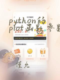 python的plot函数参数