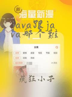 java跟java哪个难
