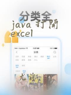 java 打开excel