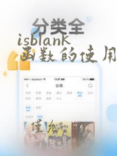 isblank函数的使用方法java