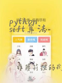 python sift算法