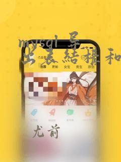 mysql 导出表结构和数据