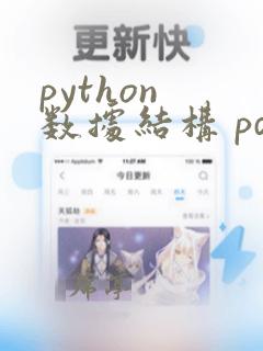 python 数据结构 pdf