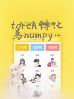 torch转化为numpy