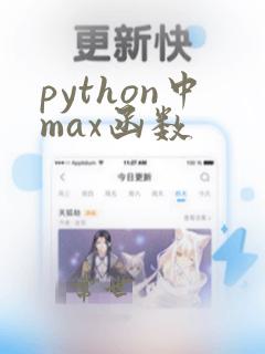 python中max函数