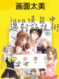 java项目中遇到的技术难题