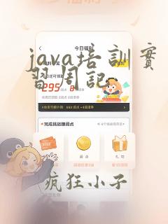 java培训实习周记