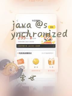 java @synchronized