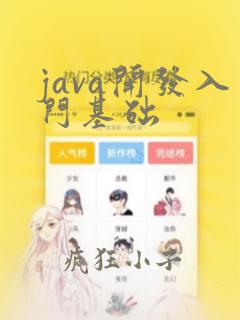 java开发入门基础