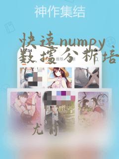 快速numpy数据分析培训