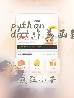 python dict作为函数参数