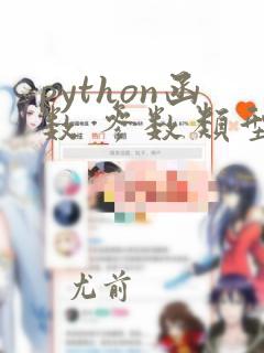 python函数 参数类型