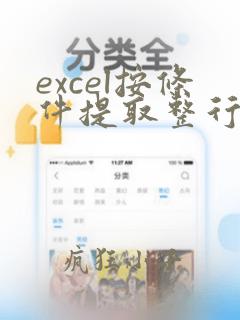 excel按条件提取整行数据vba