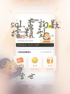 sql 查询数据类型