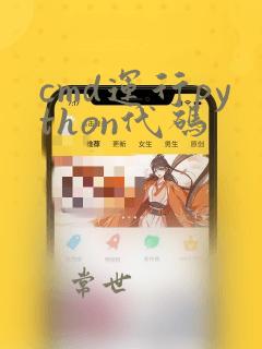 cmd运行python代码