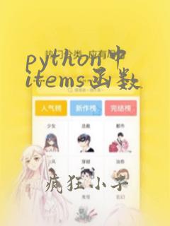python中items函数