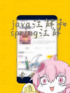 java注解和spring注解