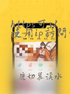 https可以使用ip访问吗